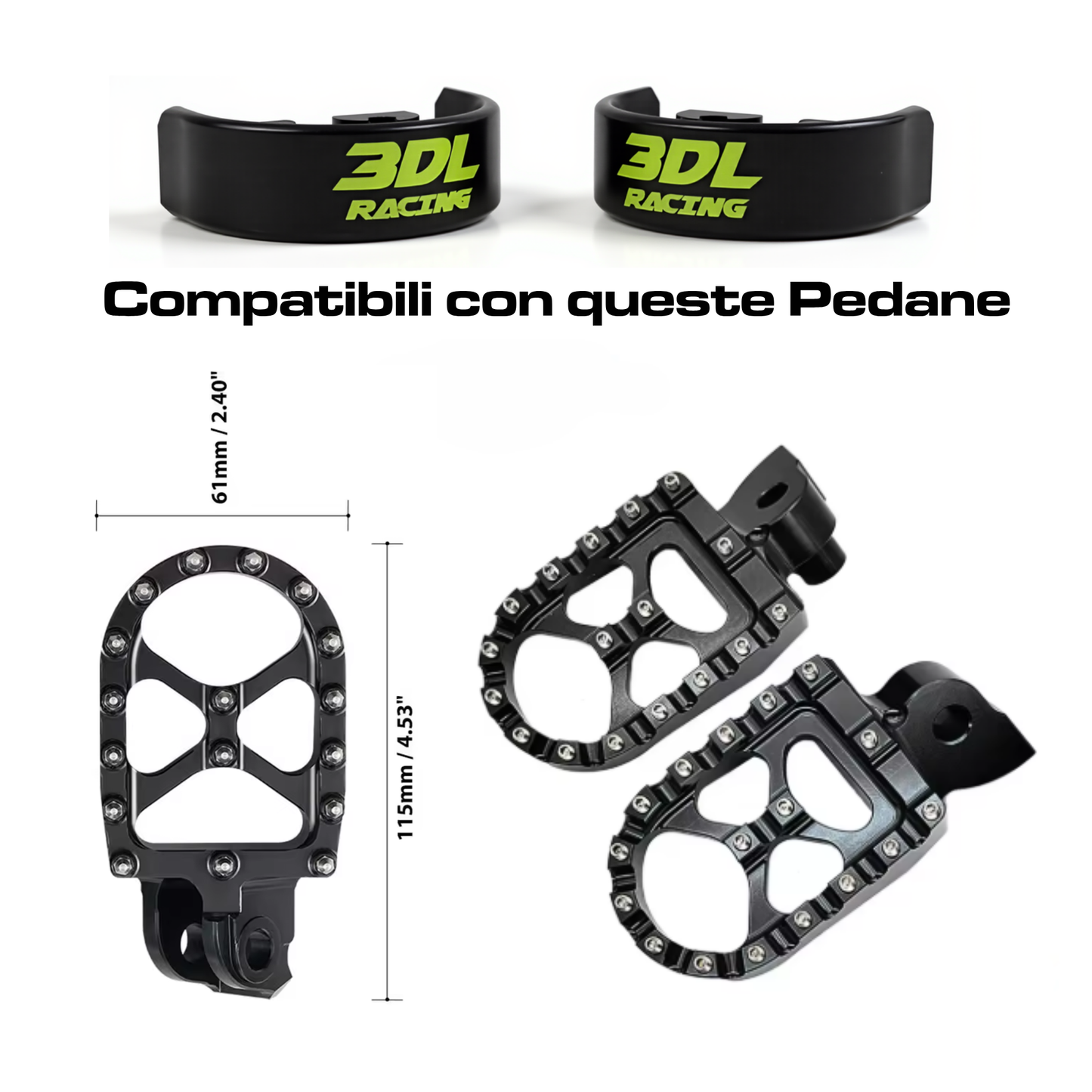 Slider Pedane Moto Universali per Enduro e Motard